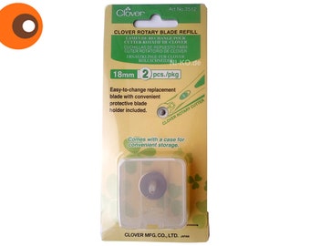 2 replacement blades for Clover Rotary Cutter 18 mm