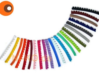 5 m pompom ribbon - 24 colors to choose from