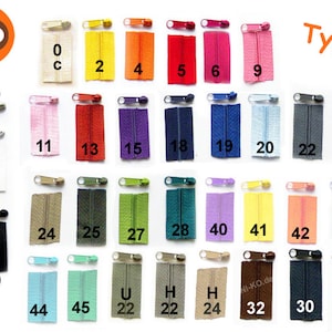 Zamek błyskawiczny 5 m bez końca + 10 suwaków, typ 1