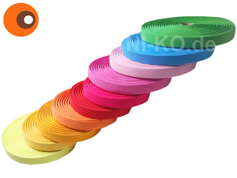 20mm Gummilitze 5m, 30 Farben Gummiband Bild 1