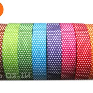 many colors: webbing with dots in boy colors image 1