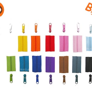 BigPack: 14 x 1 m zamek błyskawiczny bez końca + 30 zamków