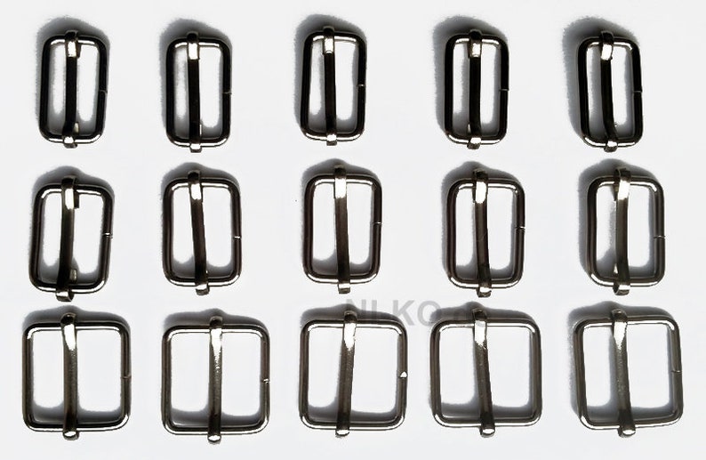 5 clamp buckles / sliders, 20 mm big image 2