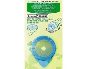 1 replacement blade for Clover Rotary Cutter 45 mm