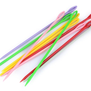 Agulha de enfiar 15 cm de comprimento! - Máscara de enfiar elástica facilitada, agulha de lã