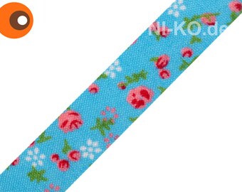 5 m fabric tape, many designs, floral