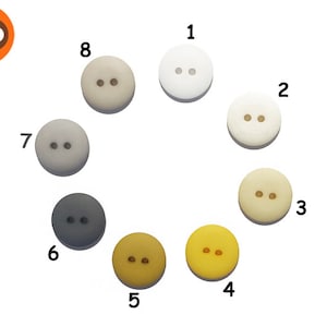 10 colorful buttons 41 colors, 18 mm Ø, plastic buttons image 4