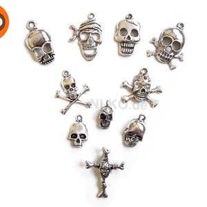 Charm-Packs, viele Themen-Sets zur Auswahl Skulls-Mix