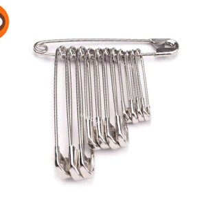 12 safety pins in three lengths image 1