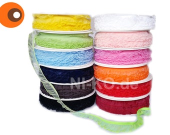 5 m ruffle braid, elastic band