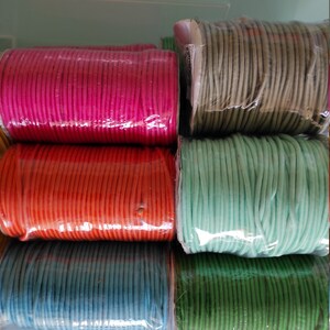 5 m Gummikordel, 3 mm, diverse Farben, waschbar, Maskengummi weiß, Gummiband, Gummilitze elastisch Bild 8