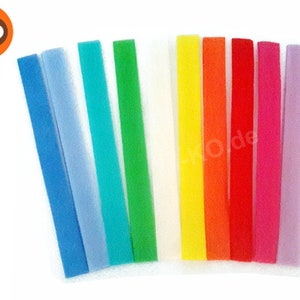 colorful bag of Velcro tape, 10 sections of 20 cm each image 1