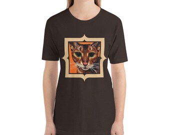 Abyssinian Cat (Diego) brown T-Shirt