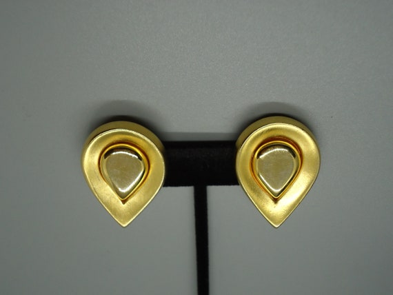 Vintage CLASSIC Earrings by  MAXINE DENKER Bold G… - image 1