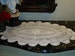Vintage  Oval CROCHET LACE Tray Cloth, 16 by 24 inch True White, Doilies, Table Runner,  Perfect Gift Tomorrow's Heirloom 