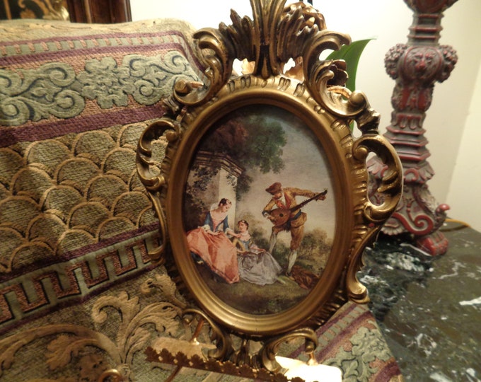 Italian Florentine Gilt Frame the Music Lesson by Nicolas Lancret