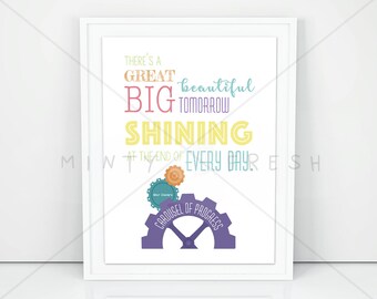 Theres A Great Big Beautiful Tomorrow Etsy For you and me 8. theres a great big beautiful tomorrow