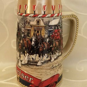 Ceramarte - Brazil Budweiser Collectible Stein Collector Series 1980&#39;s