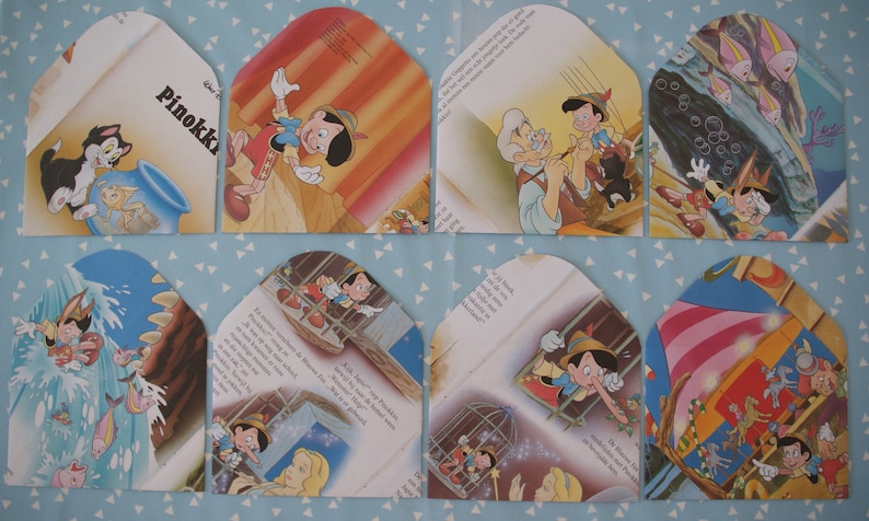 A6 /& A7 birthday 13x Vintage envelopes recycled Pinocchio party