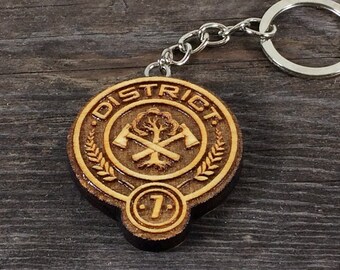 Keychain District 7 of the Hunger games movie