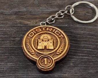 Key chain 1 District of the Hunger games movie