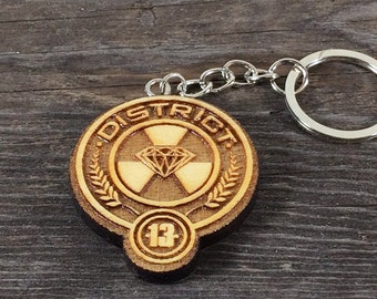 Keychain District 13 of the Hunger games movie