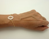 Diamond Oval shape chain Bracelet, pink gold, silver, gold- Made in Italy - hand made