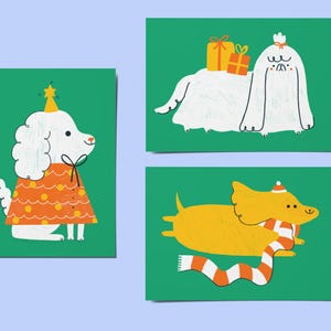 Postais de Natal para cães (escolha 1 ou o pacote com 3)