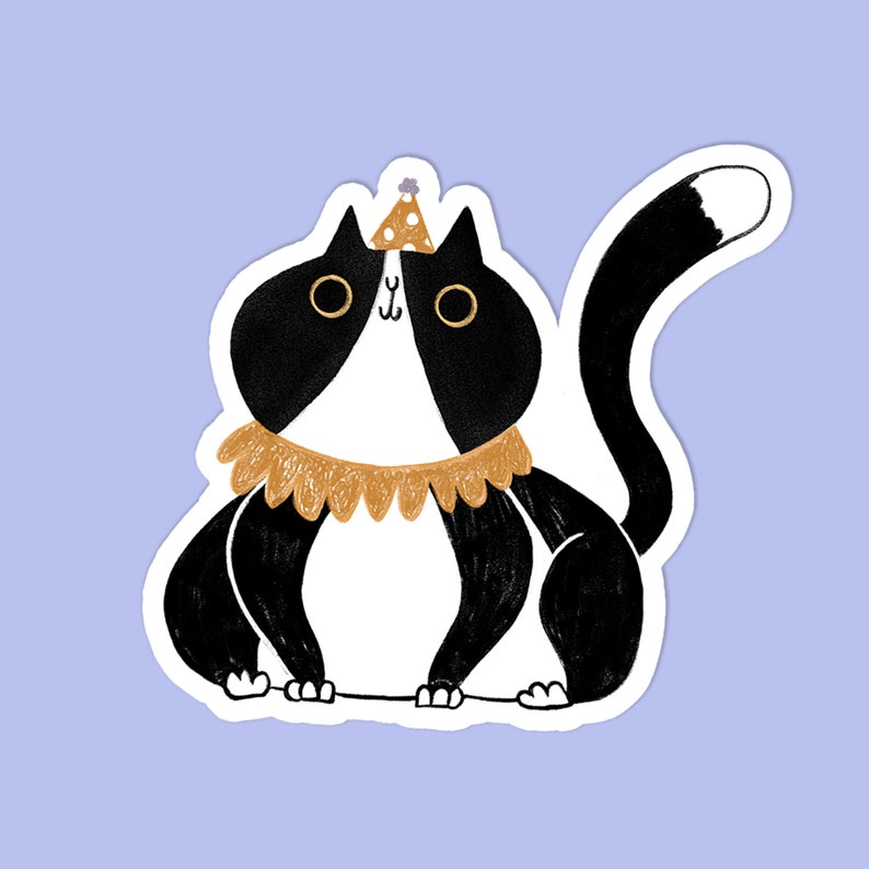 Party Animals Stickers Pack Cat Party