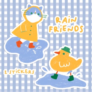 Pacote de adesivos Rain Friends