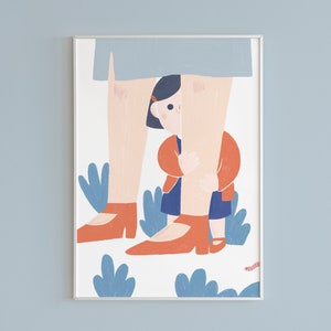 Menina Escondida - postal / A5 / A4