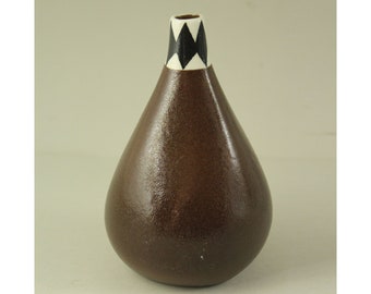 Karin Björquist, Gustavsberg, Sweden. Studio  Stoneware Vase. Mid Century Modern