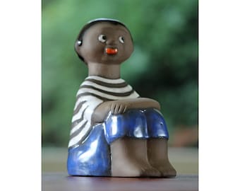 Mari Simmulson Figur (6 Zoll) | UE SCHWEDEN 7035 M, Upsala-Ekeby, 1950er Jahre