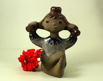 Vintage Dorothy Clough ""Linda"" Figur (7") | Upsala Ekeby Schweden, 1960s MCM."