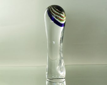 Seltene Einzigartige Kunst Glas Skulptur von Göran Wärff für Kosta