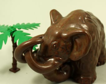 Gertrud Kudielka L. Hjorth Mammoth Figurine 1930s Danish Art Deco Stoneware Sculpture Animal 105