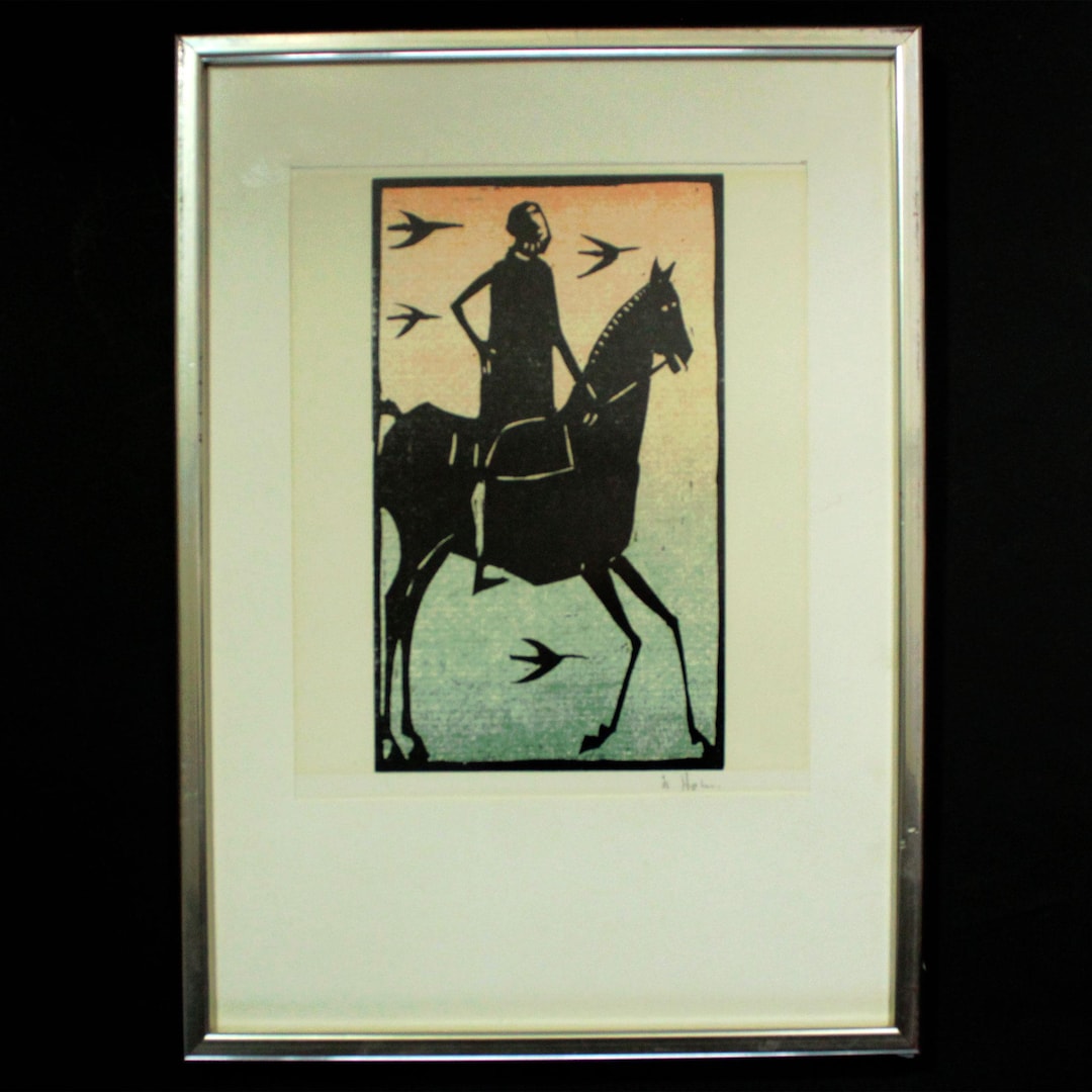 Åke Holm, Holm Sweden. Ake Lithograph Three Religious Motif and