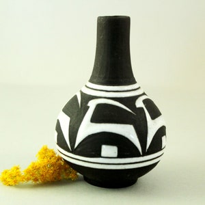 Tribal Vase, Negro Series. Marianne Starck for Michael Andersen, Denmark, 1950&#39;s,  Scandinavian Art Pottery