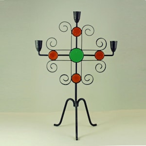 Gunnar Ander, Ystad Metal, Sweden. 1960&#39;s. Modernist Candelabra
