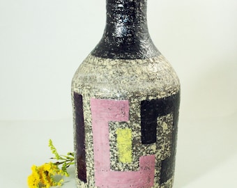 Mari Simmulson, Upsala-Ekeby; Große 'Mariana' Vase.  Mid Century Skandinavische Studio Keramik