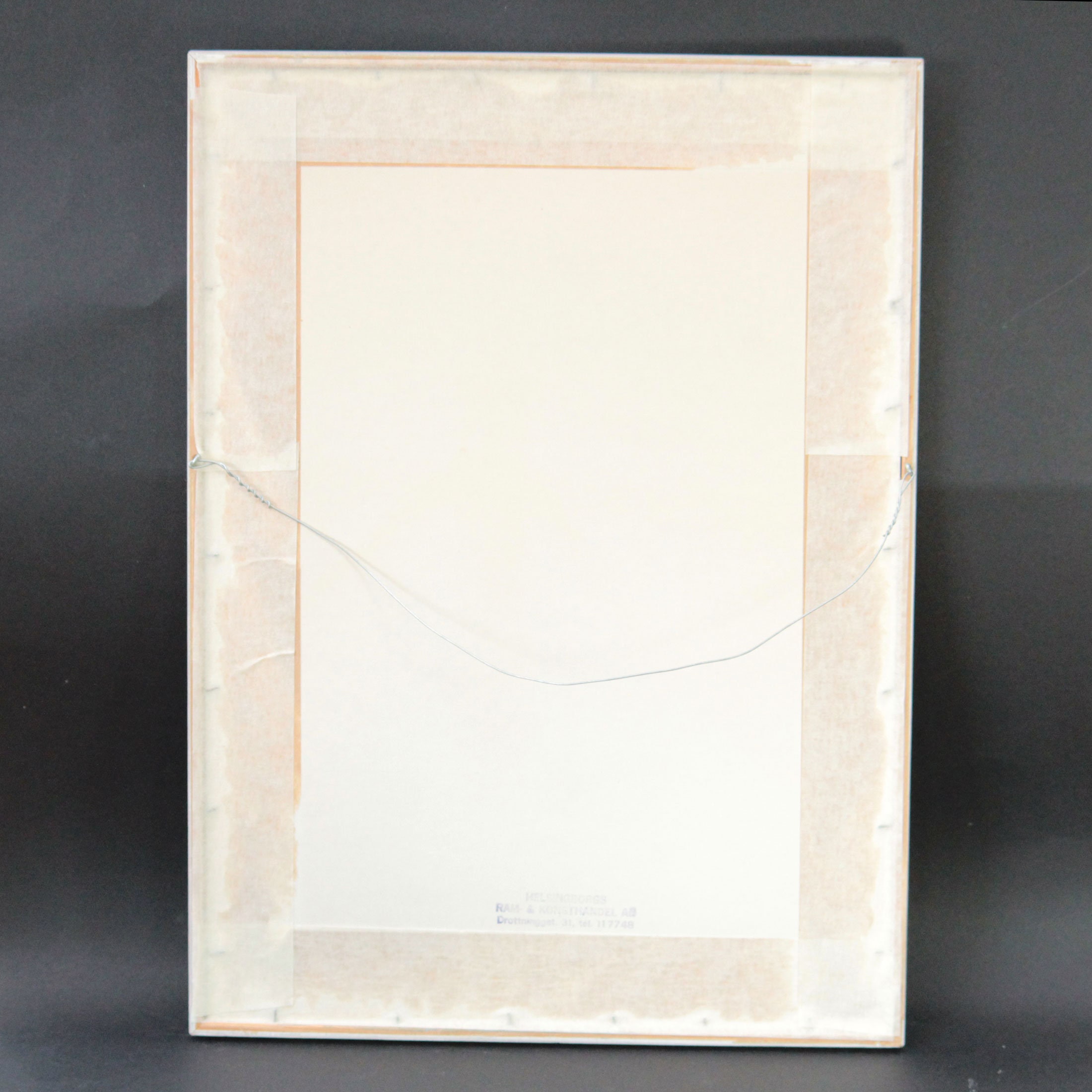 Ake Holm, Sweden. Numbered Polychrom Lithograph With Religious