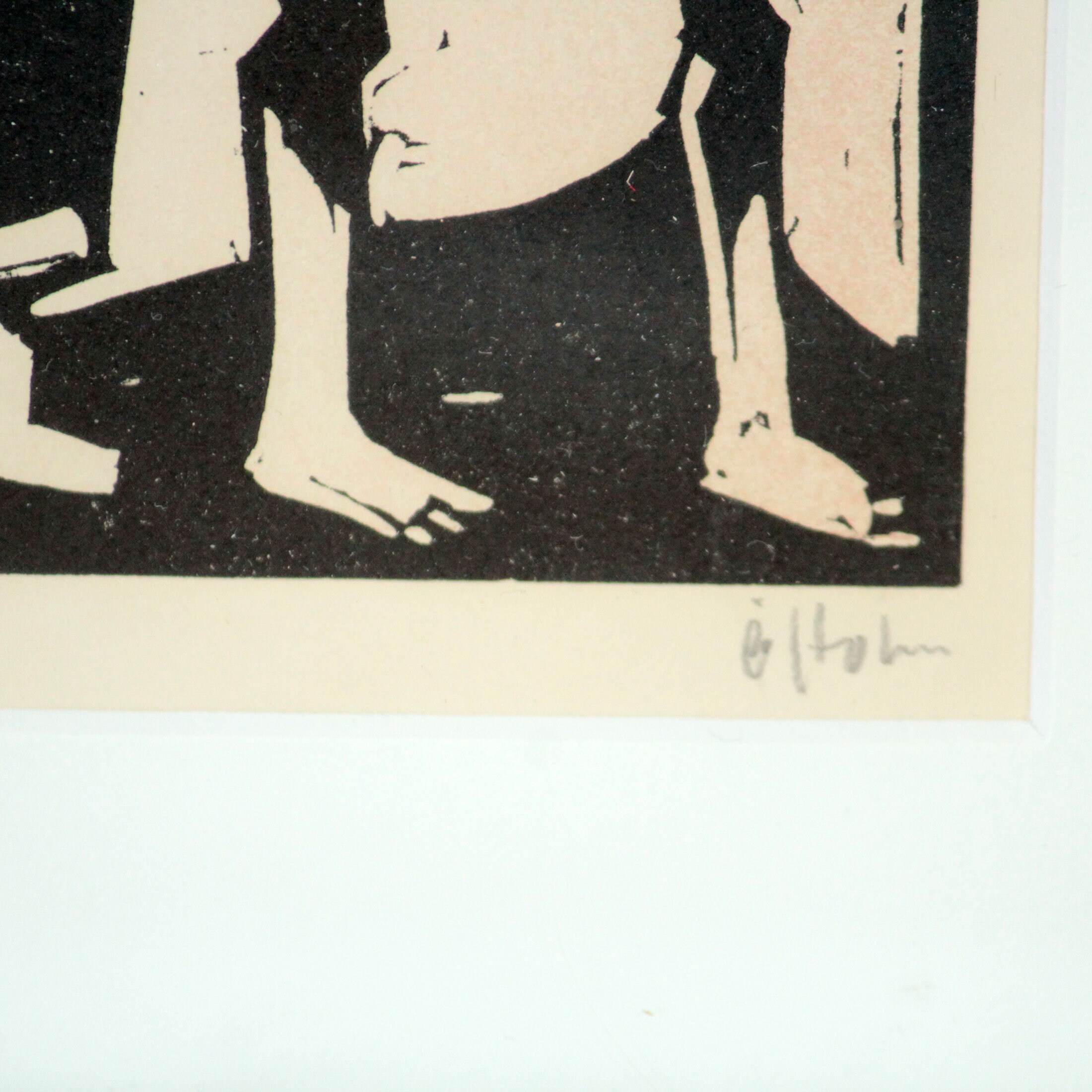 Numbered Lithograph With Religious Motif by Åke Holm (1900-1980