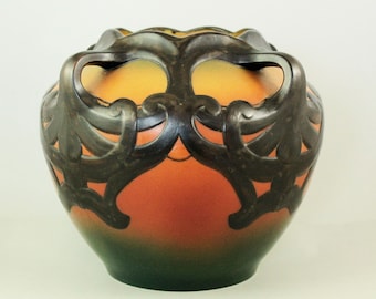 Große 4-Henkel-Vase im Jugendstil, 1909 von Karen Hagen Ipsen's Enke, DK