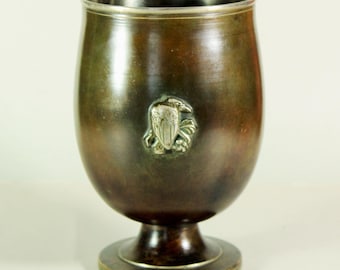 Rare Art Nouveau Bronze Footed Cup (Pokal) by GAB/ORI, Sweden (c. 1900–1920)
