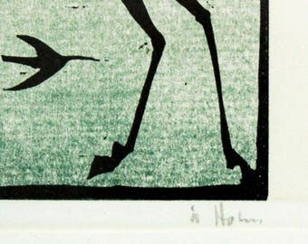 Åke Holm Lithograph, Signed & Numbered, Swedish Modern Art Print