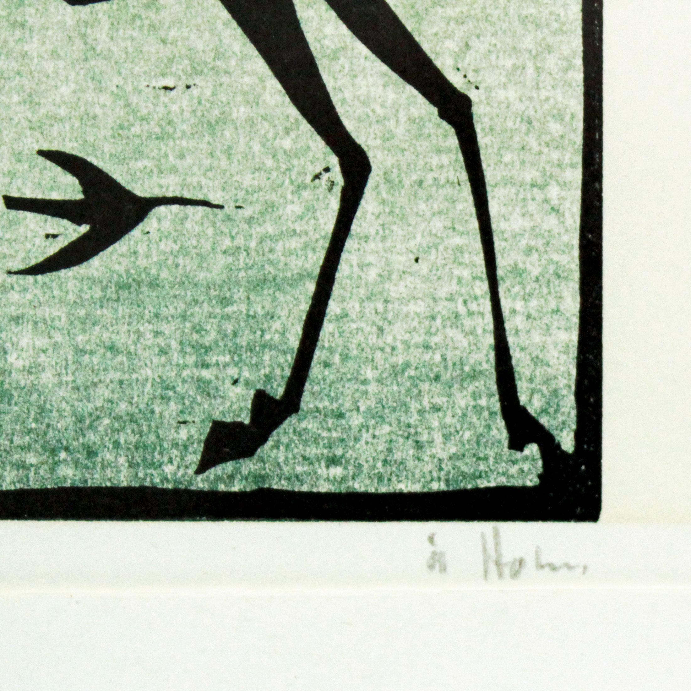 版画 Ake Holm Lithograph #235 Utvisningen Åke Holm Lithograph, Signed & Numbered, Swedish Modern Art Print