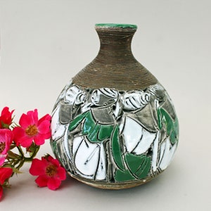 Fratelli Fanciullacci Italy. Vintage Vase. Mid Century Modern