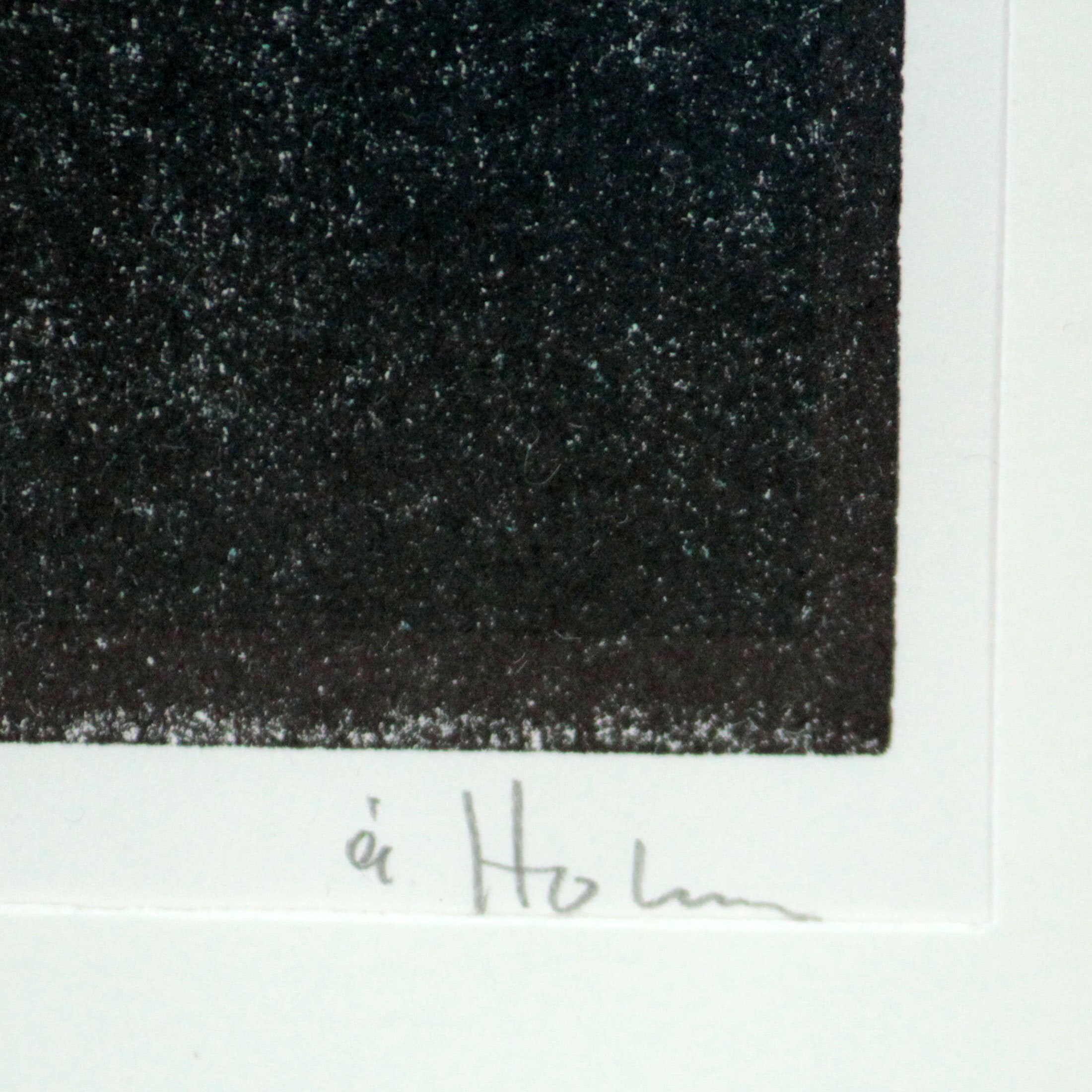 Ake Holm, Sweden. Numbered Polychrom Lithograph With Religious