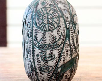 Mari Simmulson "Hedenhös" Vase – Upsala-Ekeby Sweden 1957-1960 –  20cm