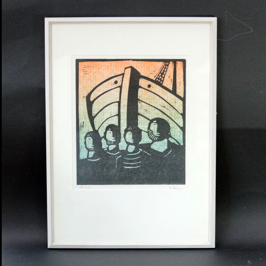 Åke Holm, Holm Sweden. Ake Lithograph Three Religious Motif and